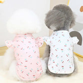 1009GP Dog Shirt Pet T-shirt Round Neck Lovely Printed Outfit Summer Puppy Two-legged Clothes Dog Clothing